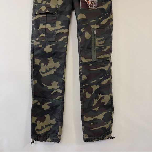 VIP Camo Denim Joggers Juniors 1/25  Adjustable Ankle Zip+Flap Pockets NWT - Picture 5 of 16
